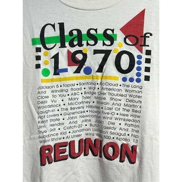 Vintage 90s Class Of 1970 Reunion Tee - Picture 2 of 7